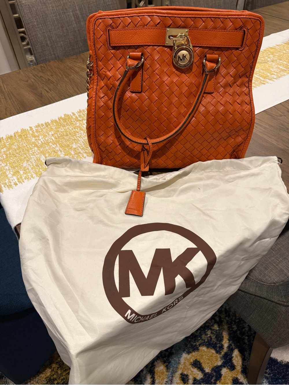 Michael Kors Woven Tote Bag